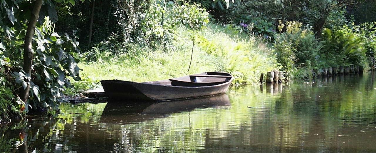 Ein Kahn im Spreewald, Quelle: Ra Boe